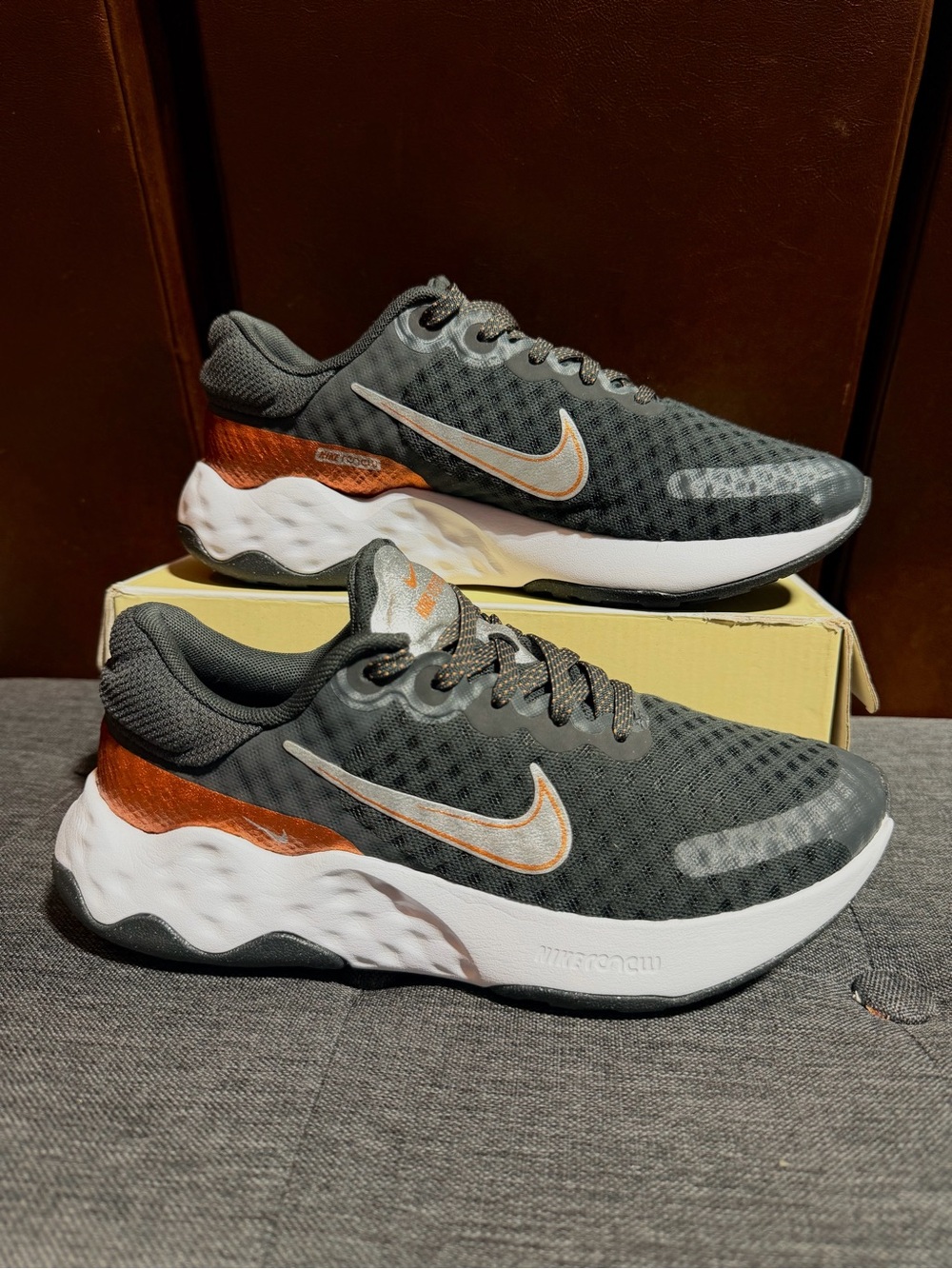 Nike Renew Ride 3 Dark Smoke Grey Copper Women’s size 7.5